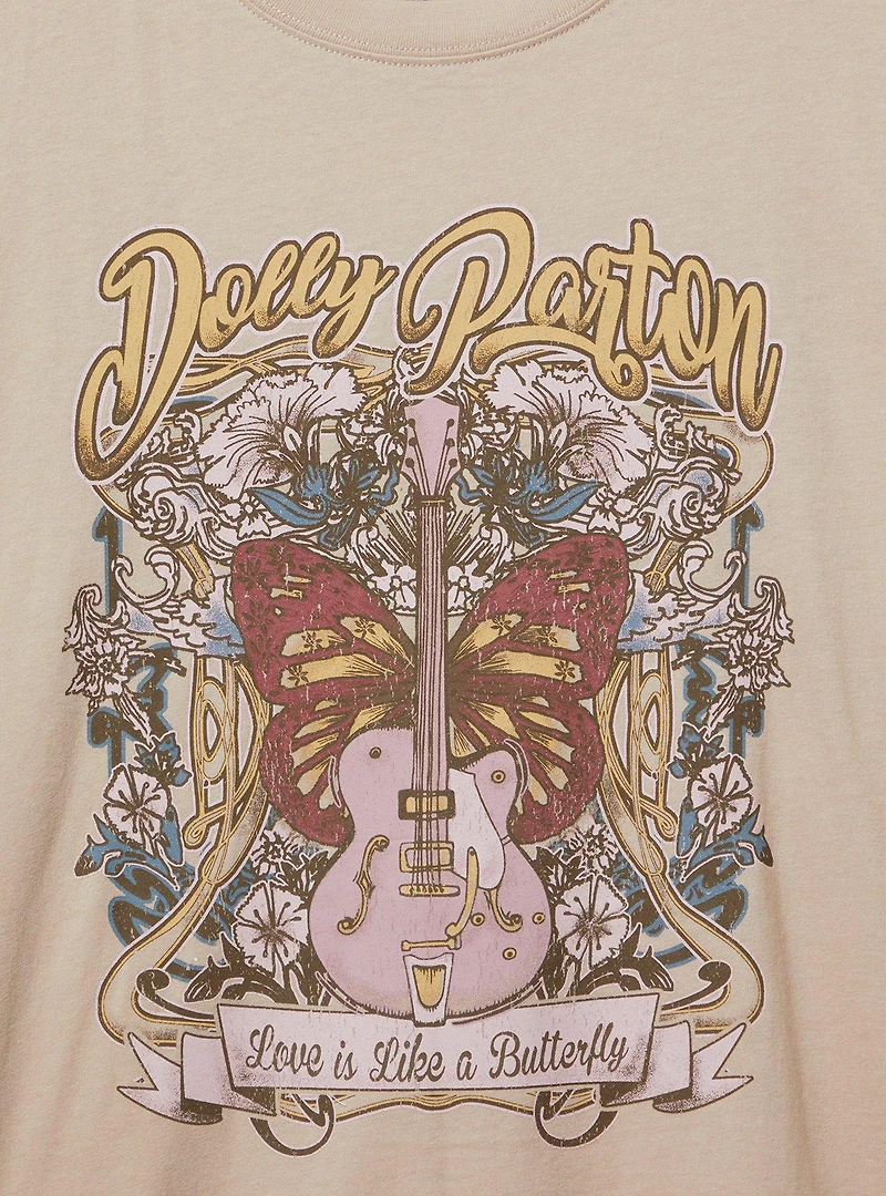 Dolly Parton Relaxed Cotton Crew Tee