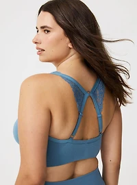 Unlined Seamless Ruched Bralette