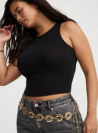 Hammered Oval Chain Belt