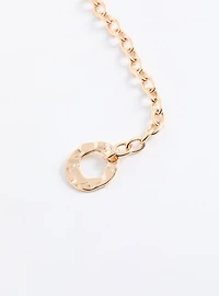 Hammered Oval Chain Belt