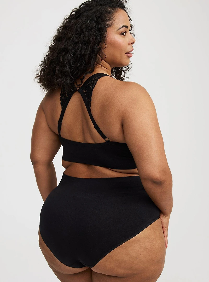 Seamless Smooth High-Rise Ruched Brief Panty