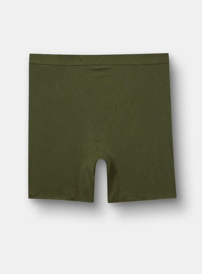 Cotton Rib High-Rise Short Panty