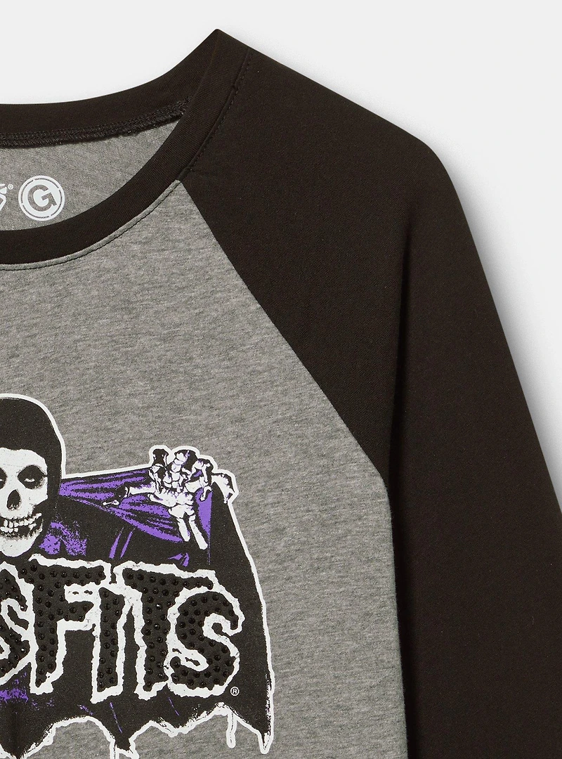Misfits Cotton Jersey Raglan Tee
