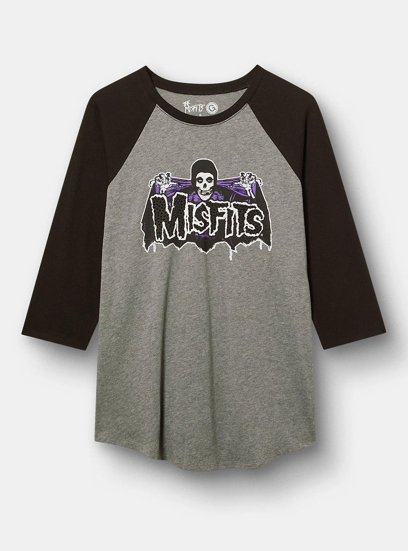 Misfits Cotton Jersey Raglan Tee