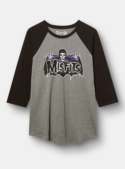 Misfits Cotton Jersey Raglan Tee