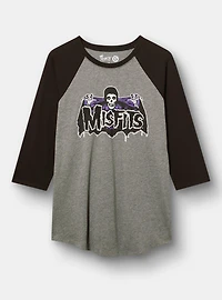 Misfits Cotton Jersey Raglan Tee