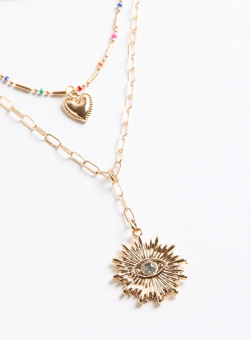 Beaded Layered Necklace