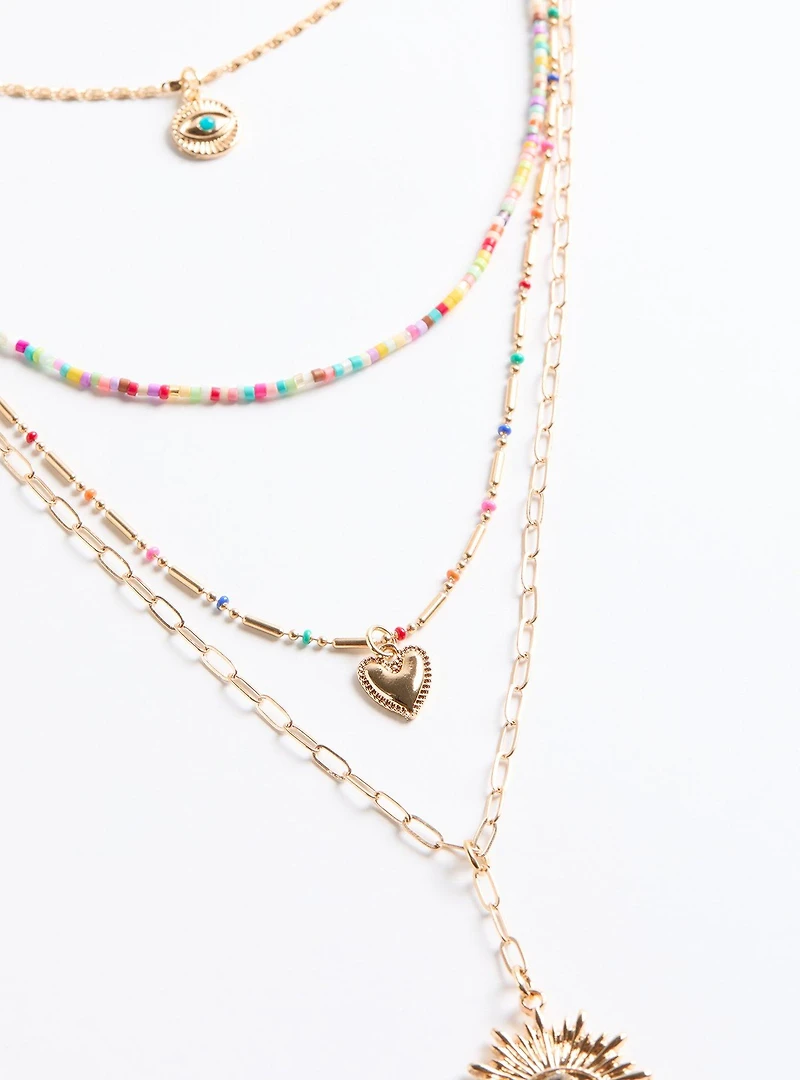 Beaded Layered Necklace