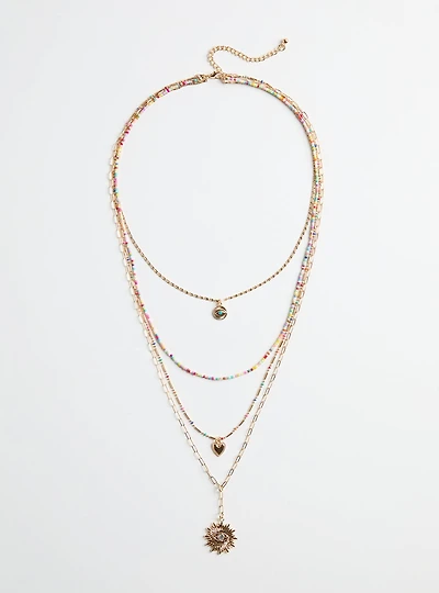 Beaded Layered Necklace