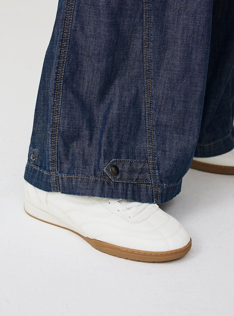 High-Rise Baggy Cargo Jean