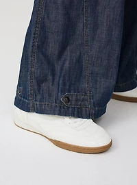 High-Rise Baggy Cargo Jean