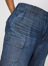 High-Rise Baggy Cargo Jean