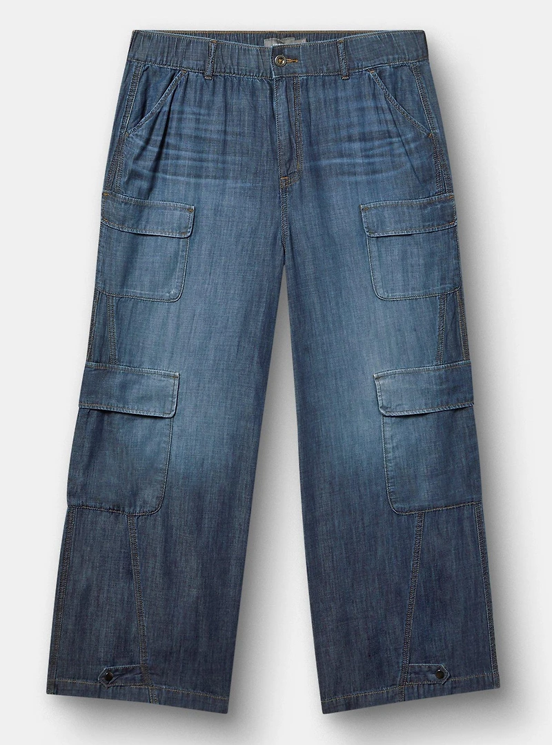 High-Rise Baggy Cargo Jean