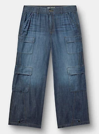 High-Rise Baggy Cargo Jean