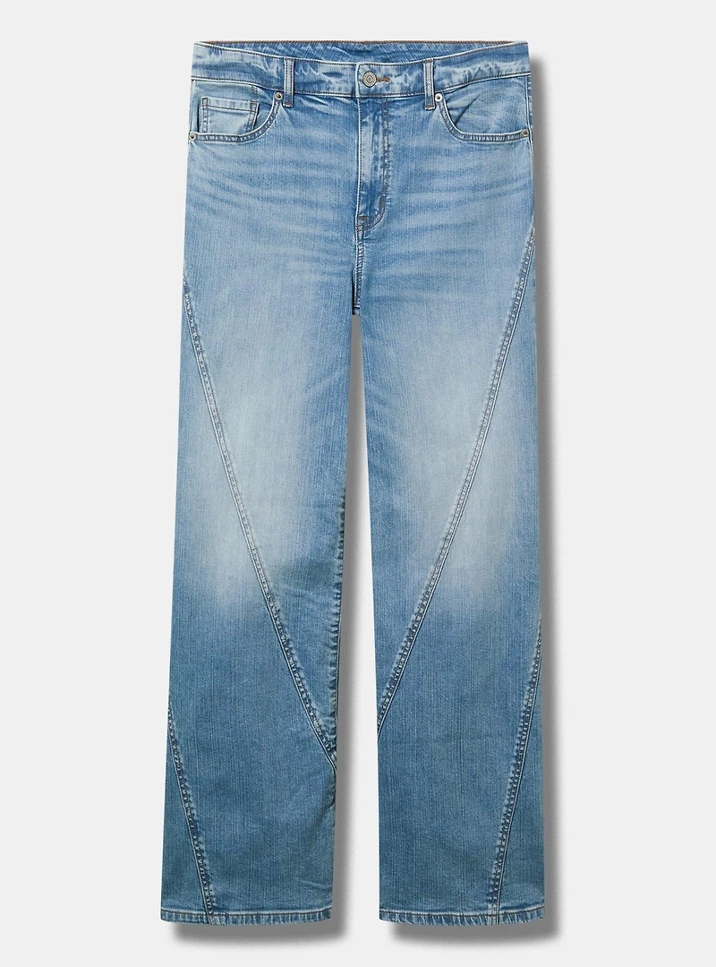 High-Rise Wide-Leg Jean With Twisted Seams