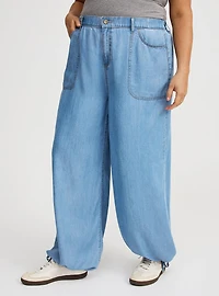 Slouchy Balloon Lightweight Denim Jean