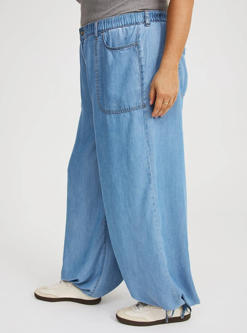 Slouchy Balloon Lightweight Denim Jean