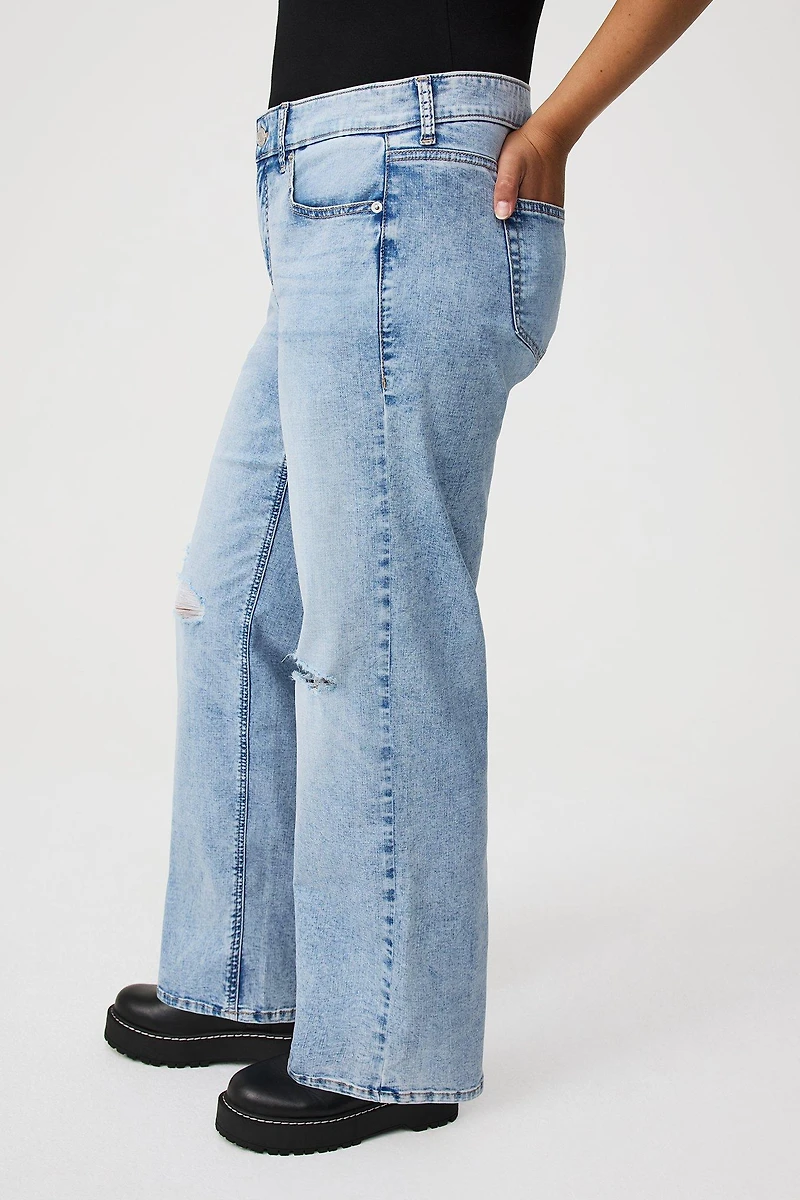 Perfect Wide-Leg Mid-Rise Jean