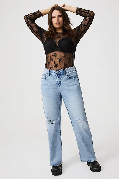 Perfect Wide-Leg Mid-Rise Jean
