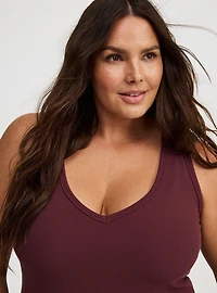 Mini Rib V-Neck Dress