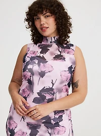 Maxi Mock-Neck Column Dress