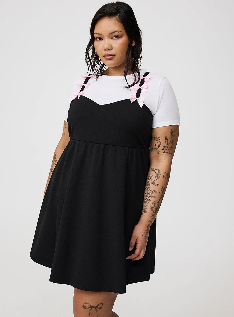 Mini Bow-Strap Dress