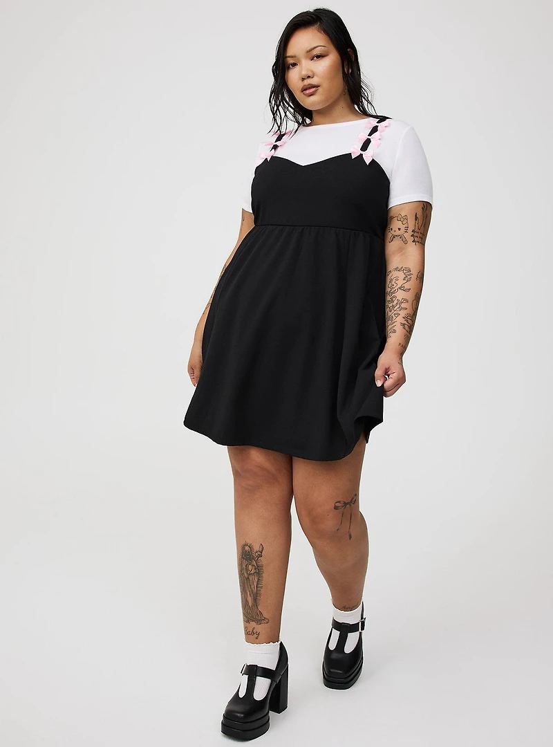 Mini Bow-Strap Dress