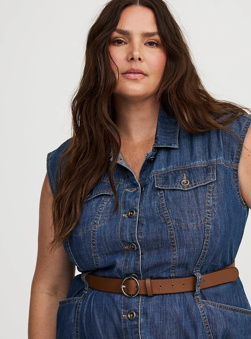 Denim Trucker Dress