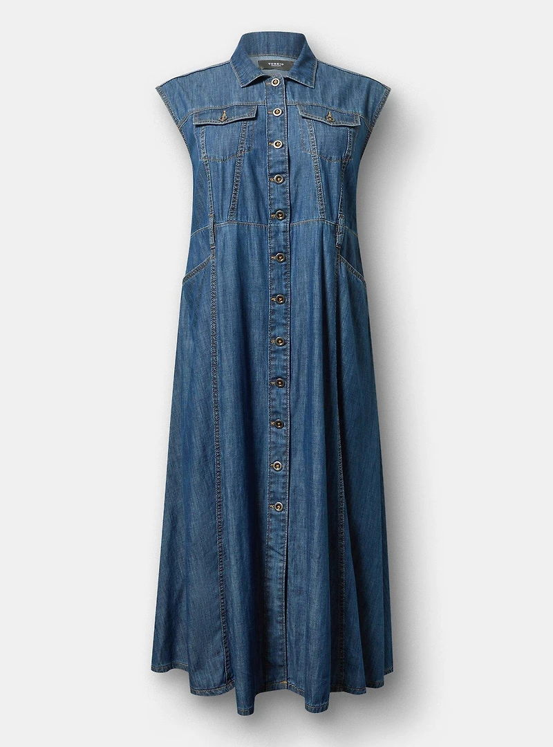 Denim Trucker Dress