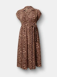Collared Tea-Length Dress