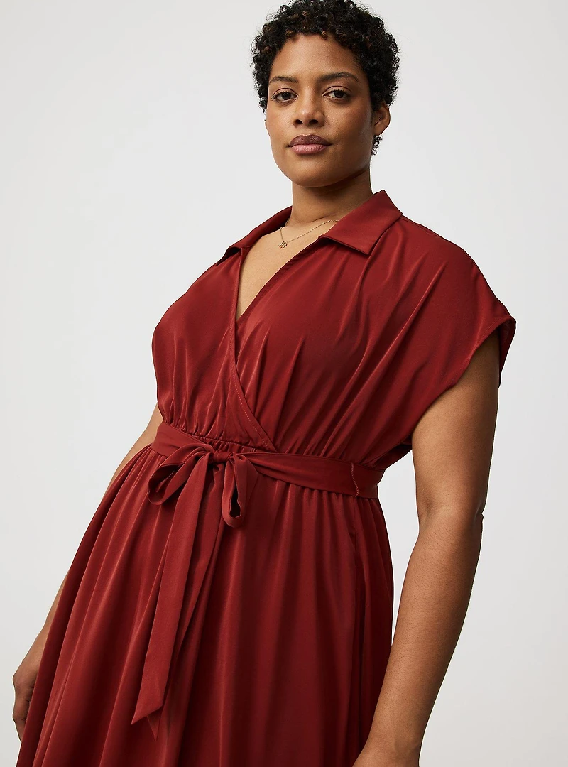 Collared Tea-Length Dress