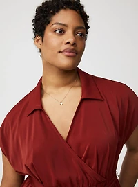 Collared Tea-Length Dress