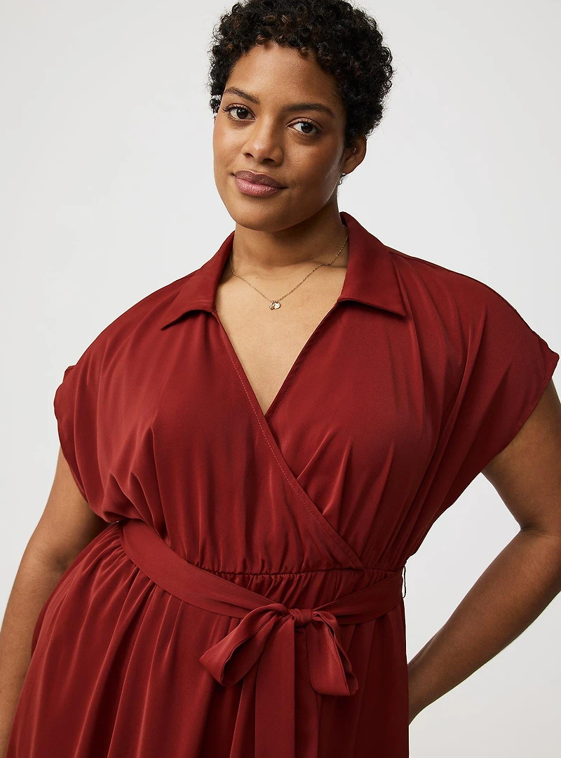 Collared Tea-Length Dress