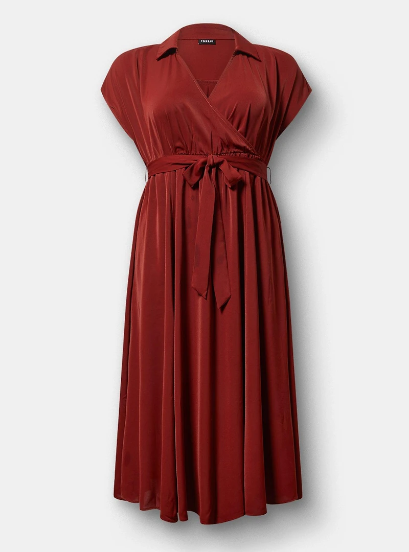 Collared Tea-Length Dress