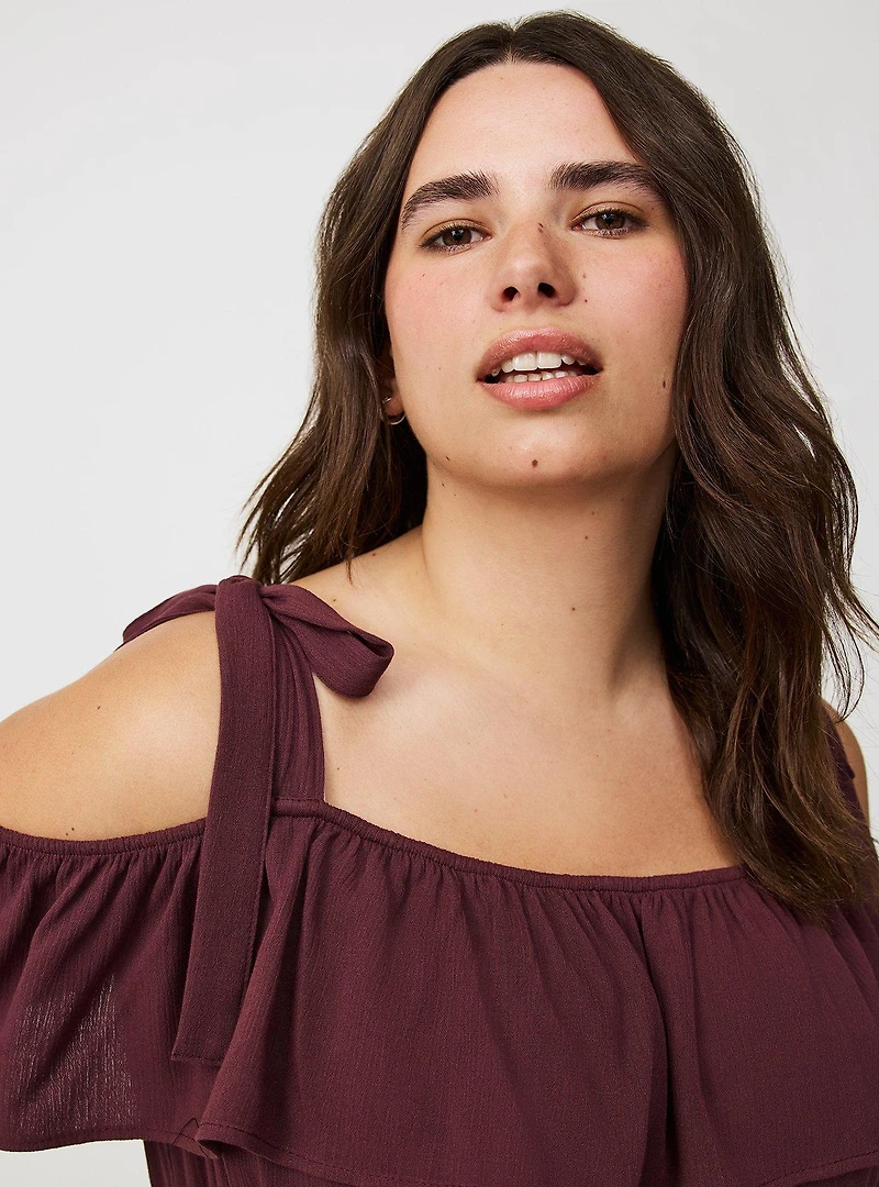 Ruffle Off-Shoulder Jumpsuit