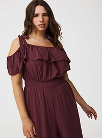 Ruffle Off-Shoulder Jumpsuit