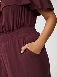 Ruffle Off-Shoulder Jumpsuit