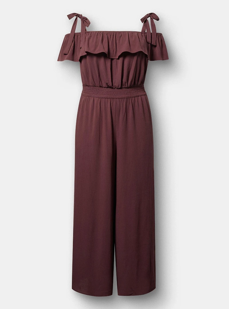 Ruffle Off-Shoulder Jumpsuit