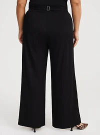 Wide-Leg Buckle-Back Pant