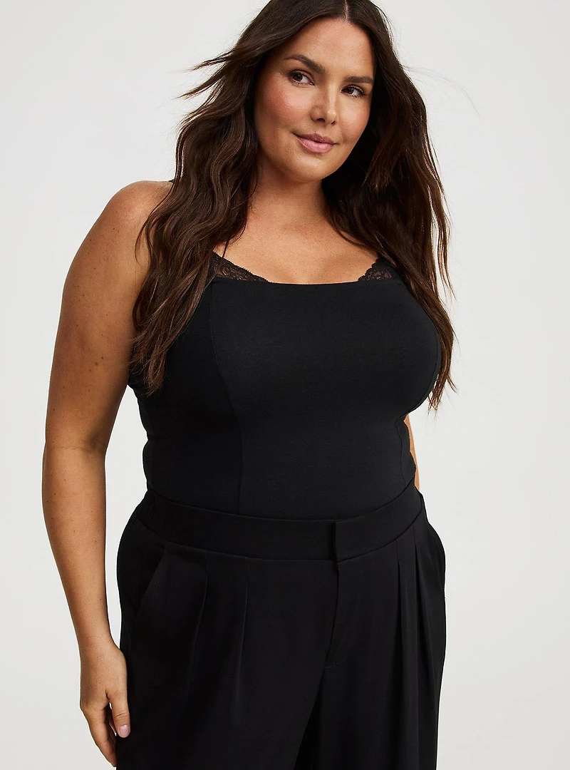 Wide-Leg Buckle-Back Pant