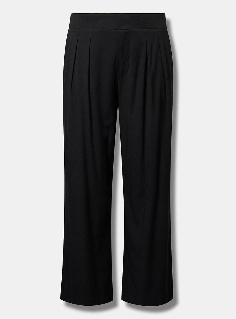 Wide-Leg Buckle-Back Pant