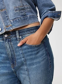 High-Rise Straight Cuffed Jean