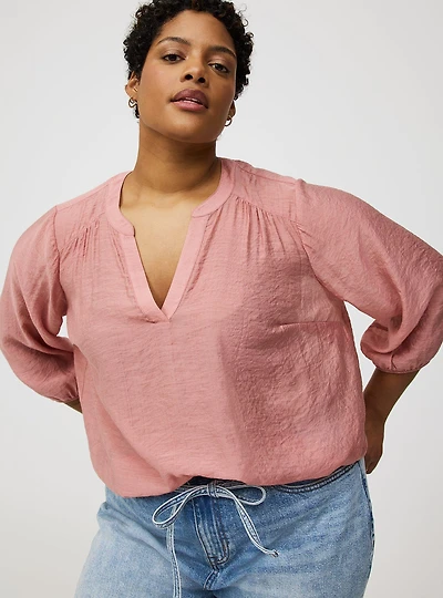 Harper 3/4 Blouson Sleeve Top