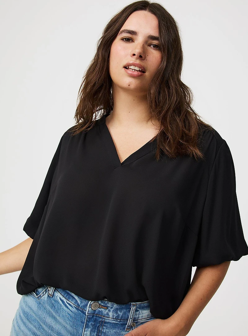 Harper Georgette Puff Sleeve Blouse