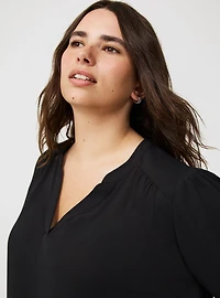 Harper Georgette Puff Sleeve Blouse