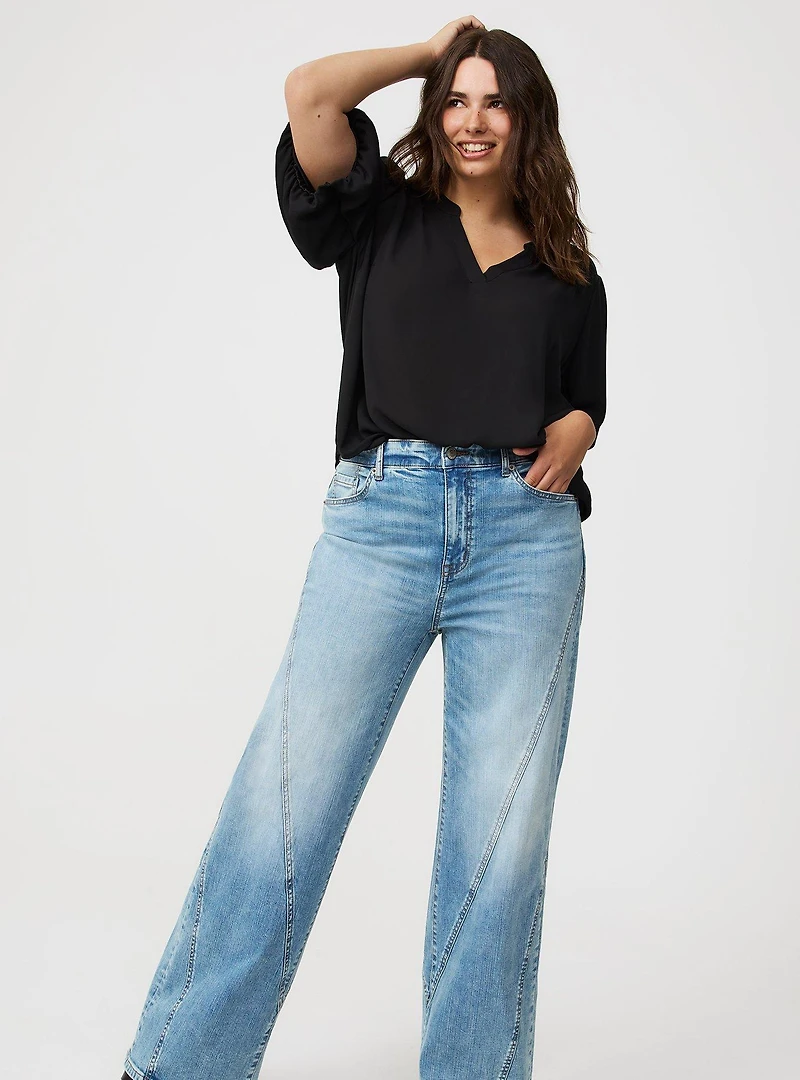 Harper Georgette Puff Sleeve Blouse