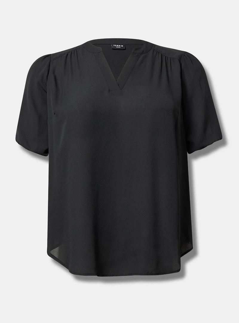 Harper Georgette Puff Sleeve Blouse