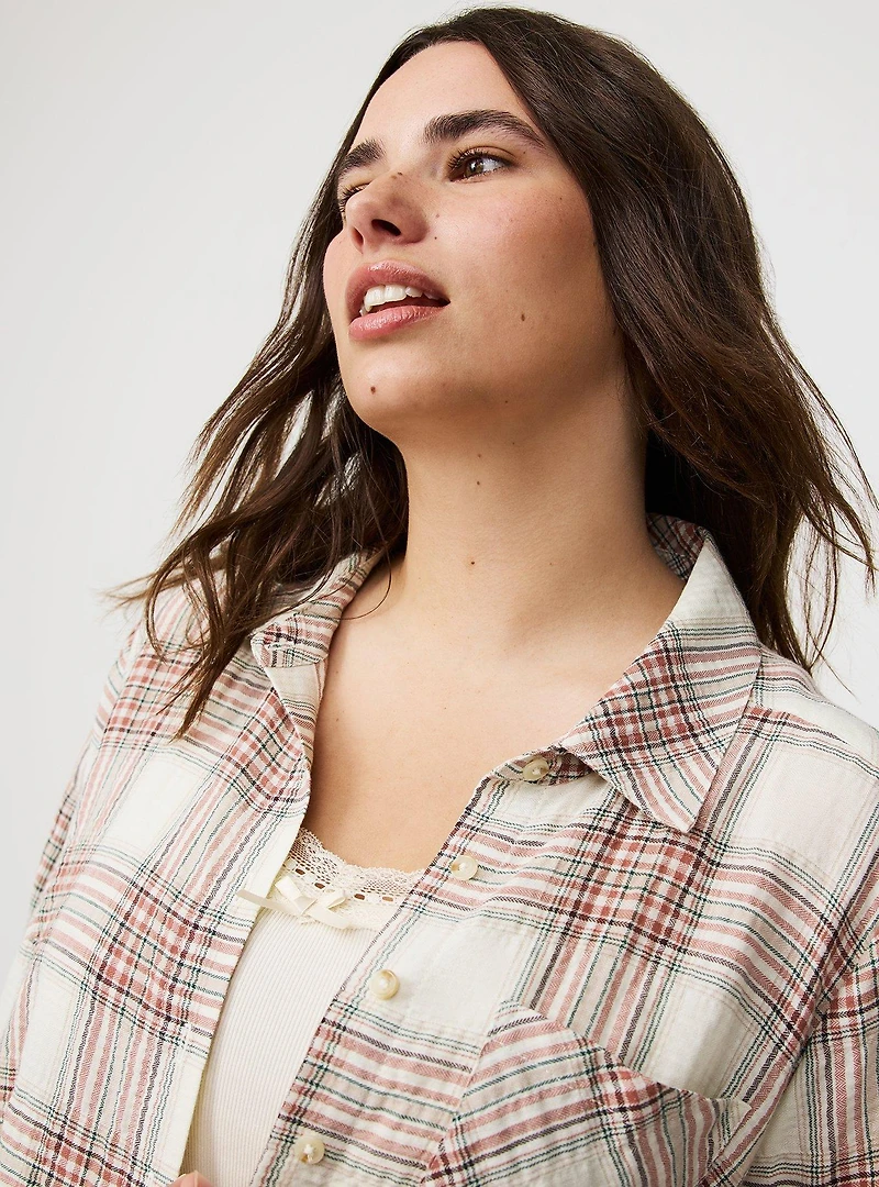 Lizzie Cotton Button-Up Shirt