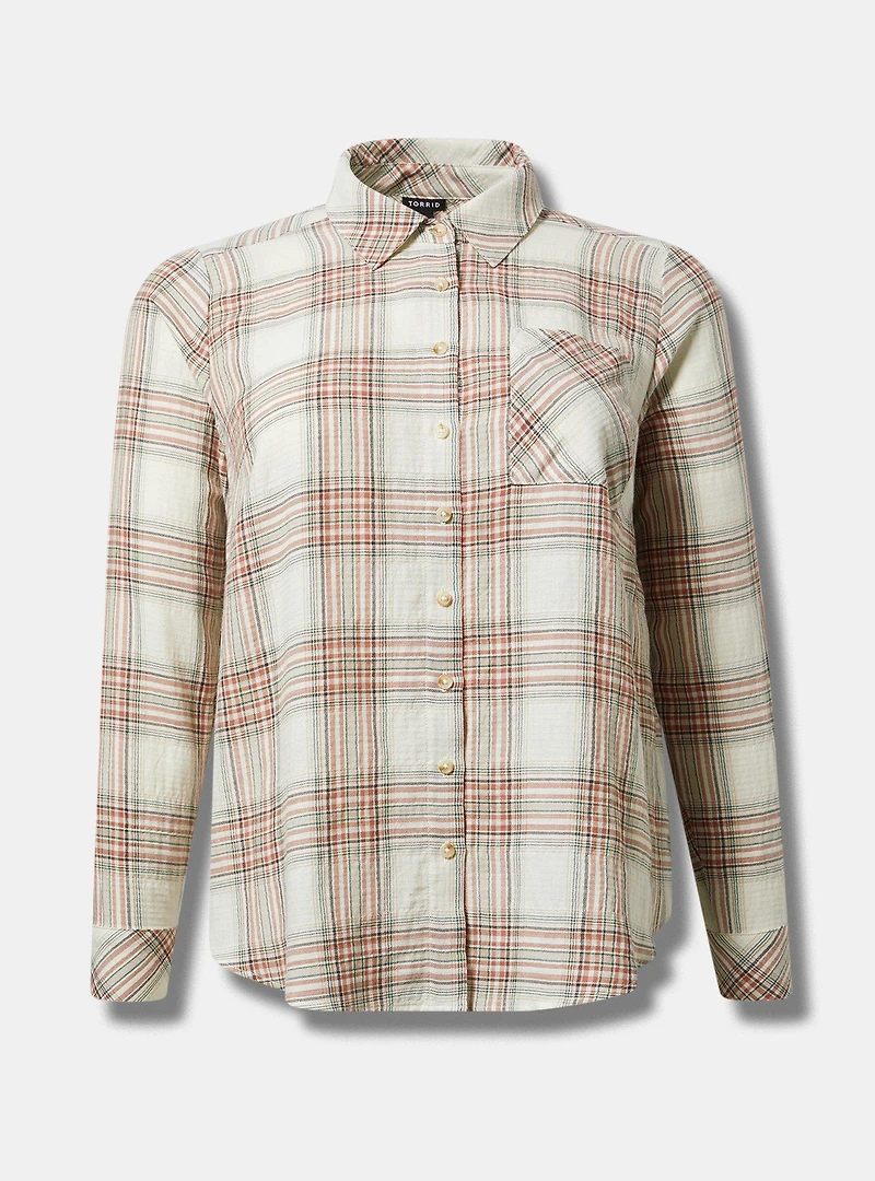 Lizzie Cotton Button-Up Shirt
