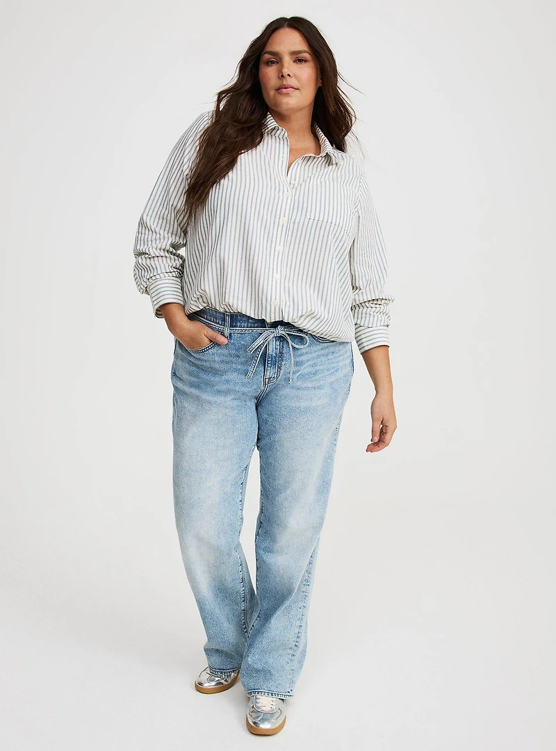 Lizzie Cotton Rayon Button-Up Shirt